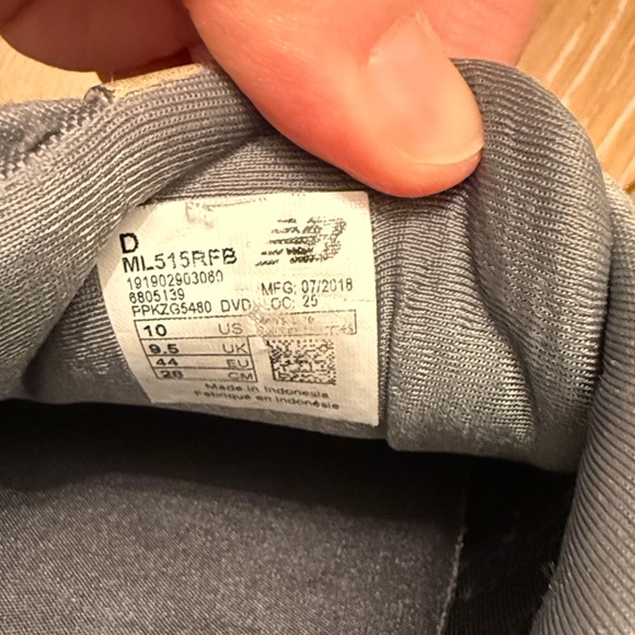 New Balance 515 Gray and Tan Men's Sneakers - Picture 6 of 8